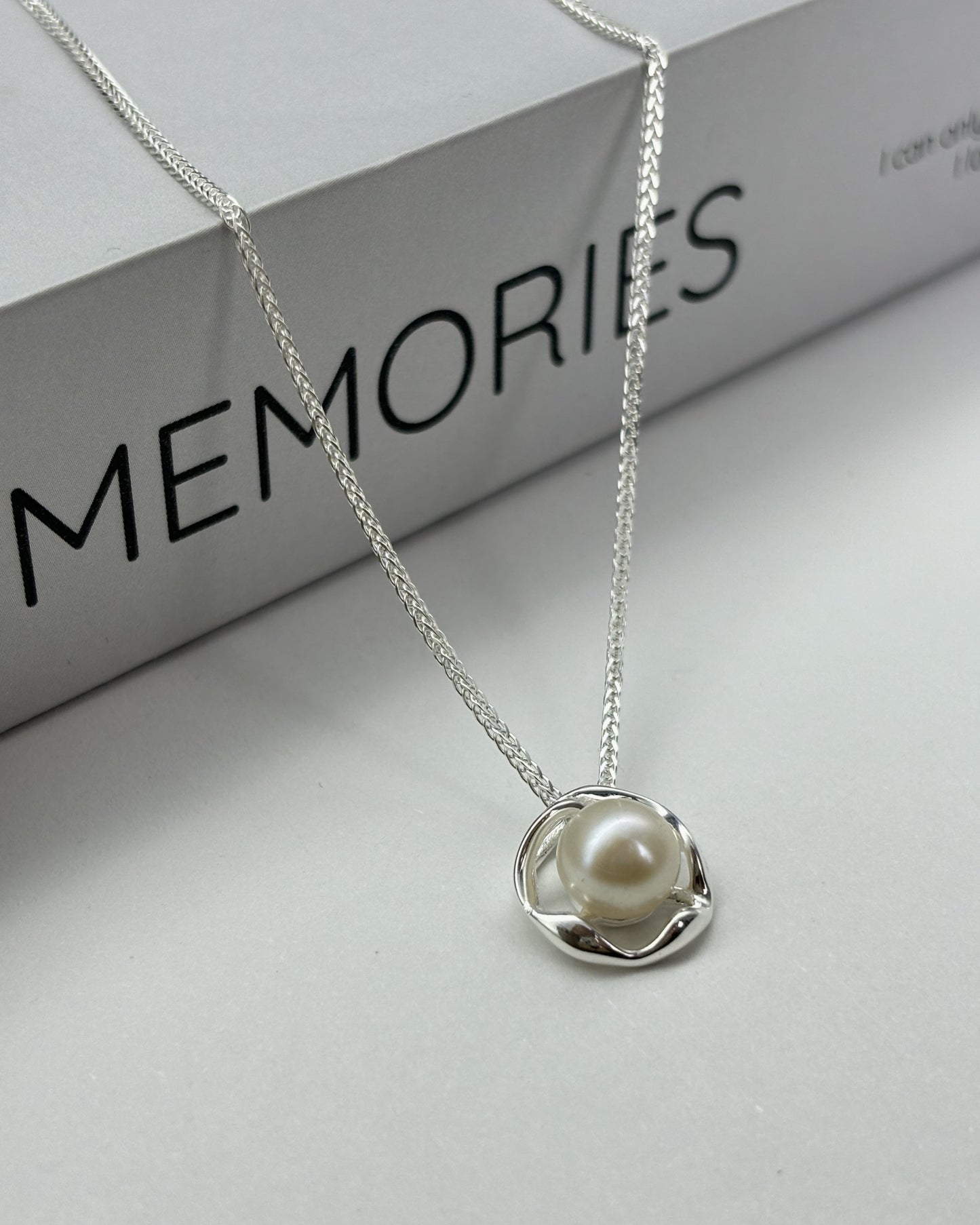Möbius Ring Pearl Pendant
