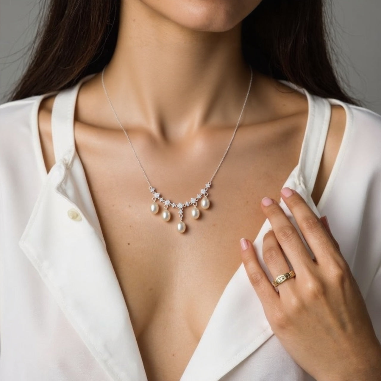 Smart tassel pearl necklace