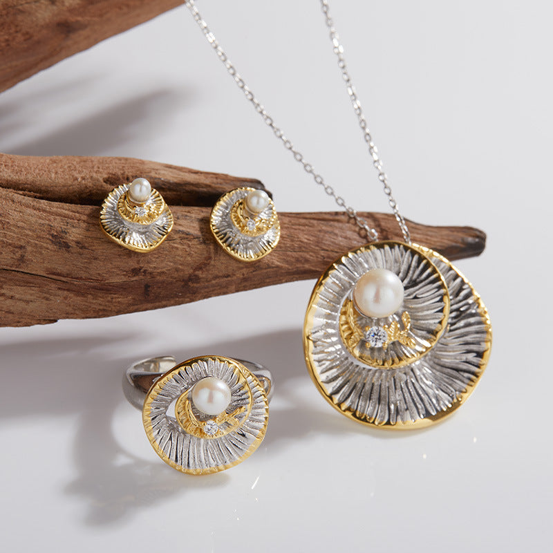 Floral Design Pearl Set
