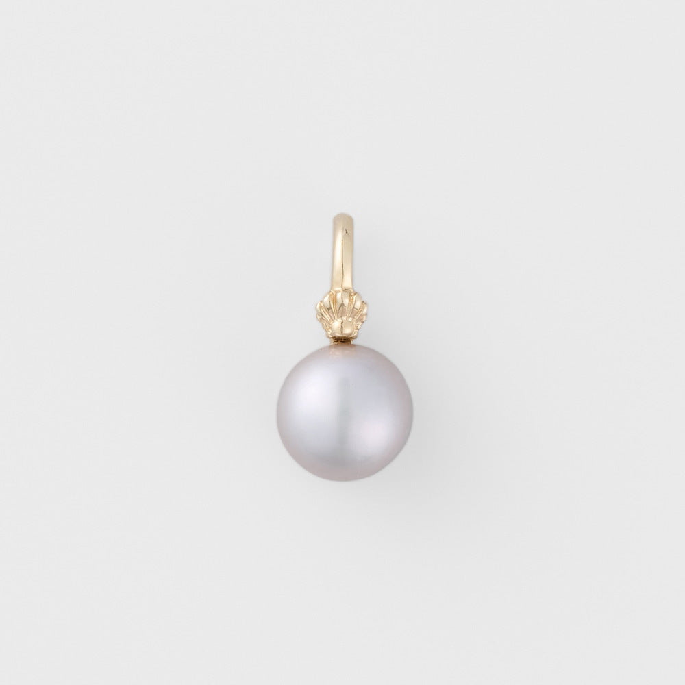 Natural grey pearl pendant.