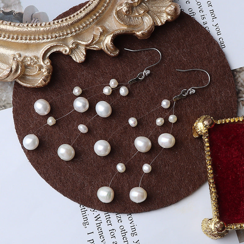 Star freshwater pearl earrings