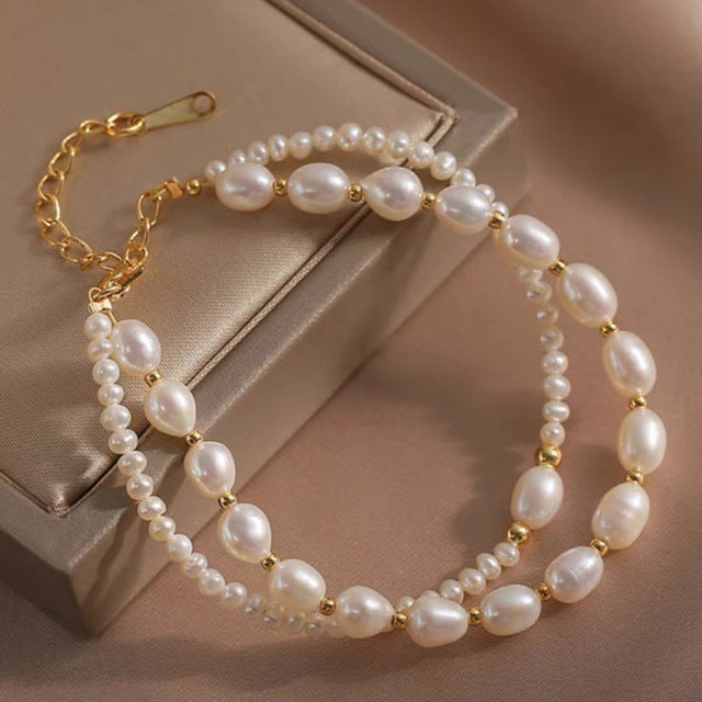 Natural Baroque Pearl Design Bracelet
