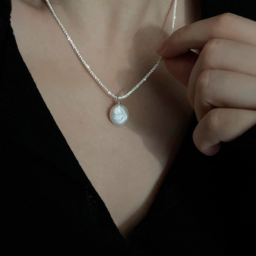 Fashion Trend Baroque Pearl Necklace Collarbone Chain