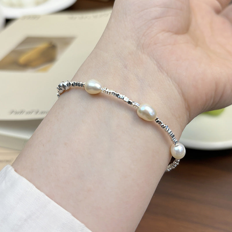 Natural freshwater pearl bracelet