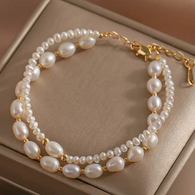 Natural Baroque Pearl Design Bracelet