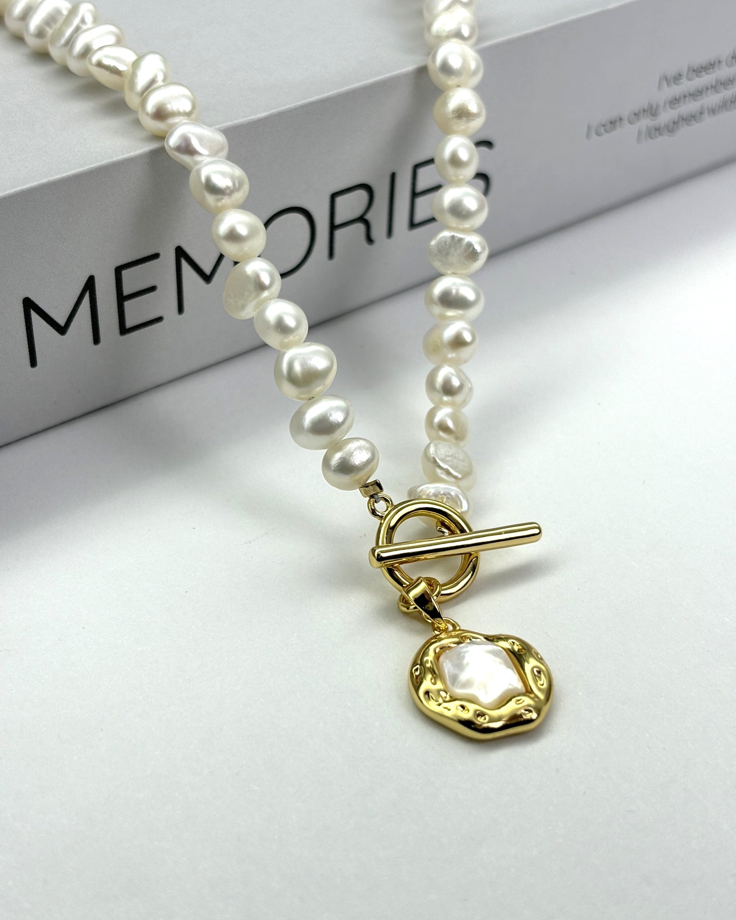Baroque special-shaped natural freshwater pearl necklace