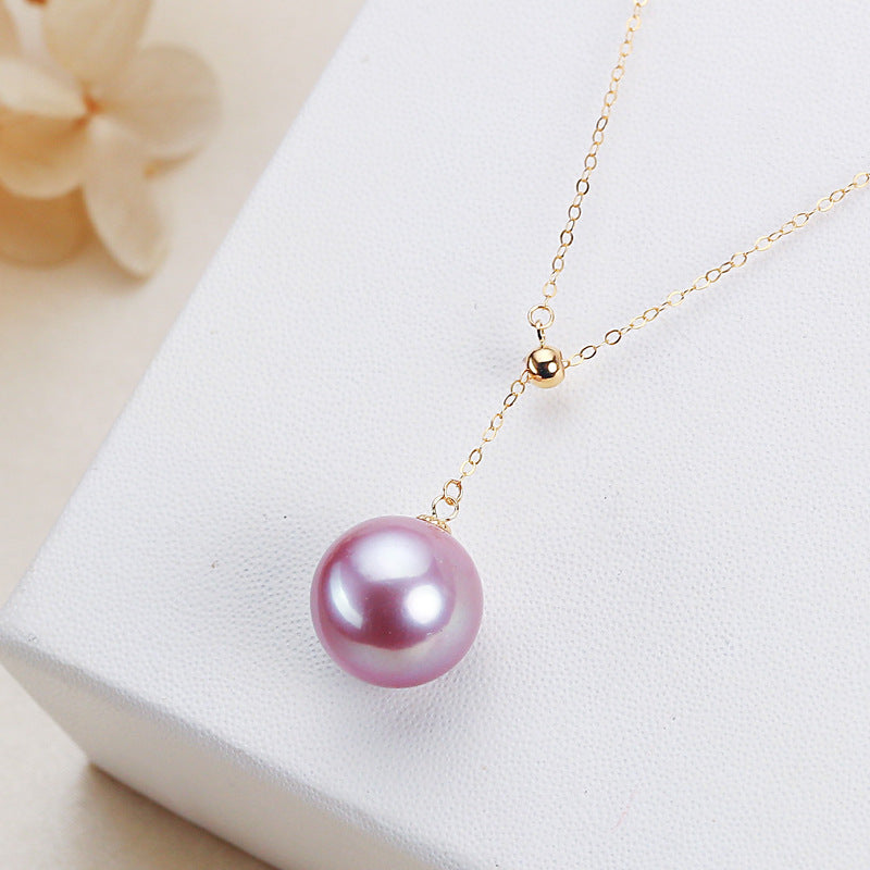 Purple noble pearl pendant