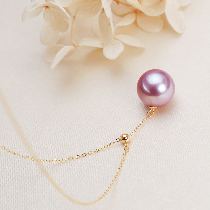 Purple noble pearl pendant