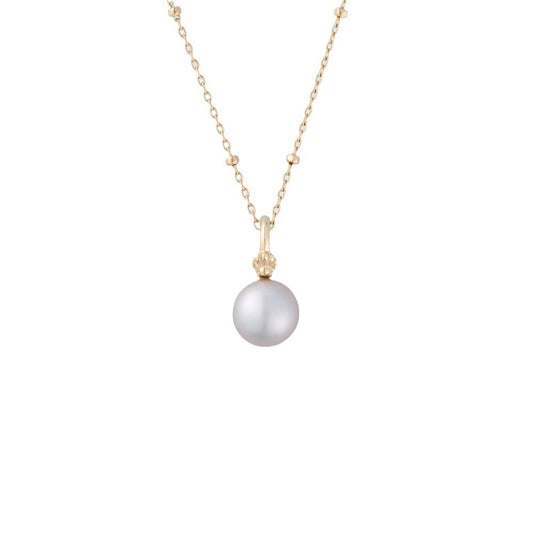 Natural grey pearl pendant.