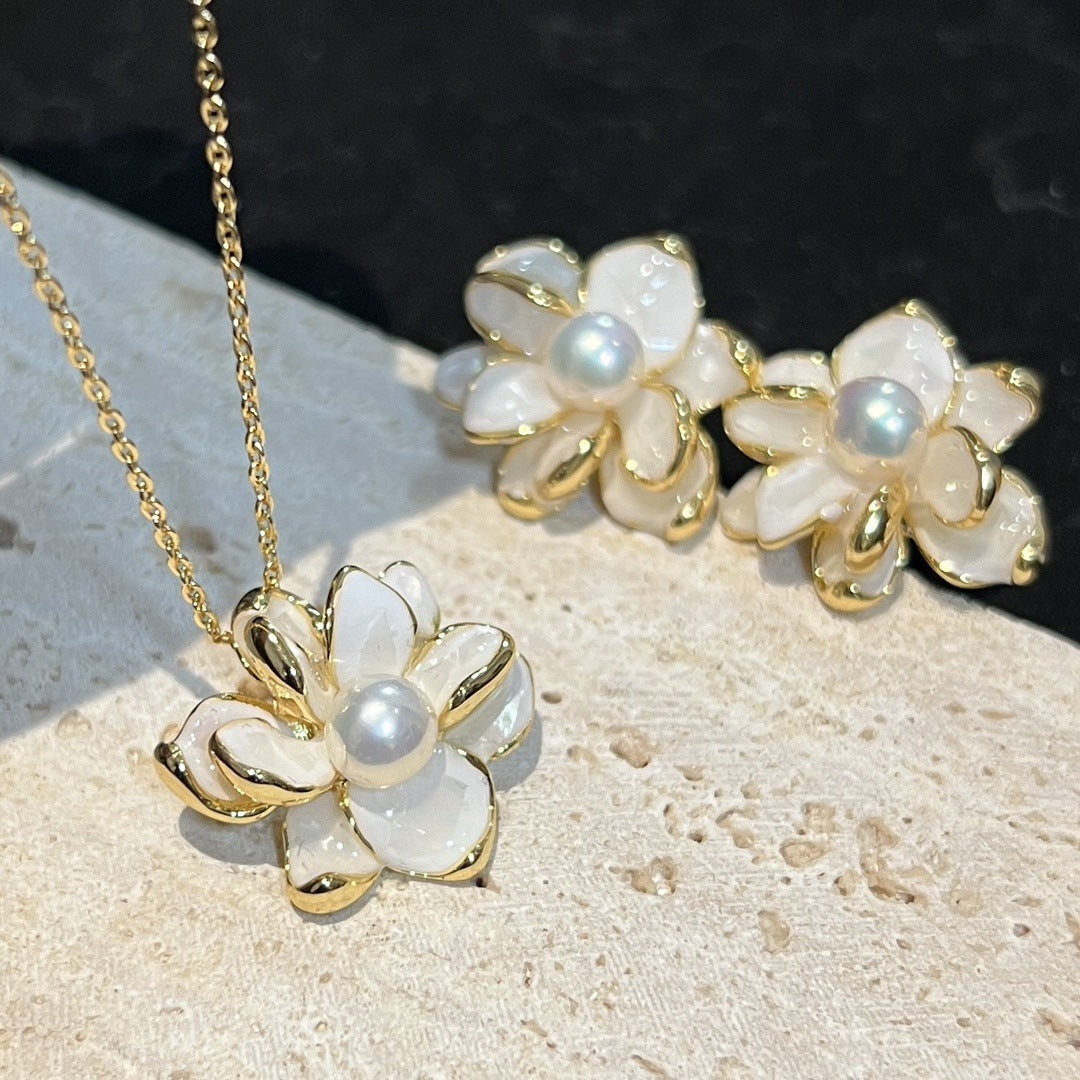Natural Pearl Flower Series Design Set
