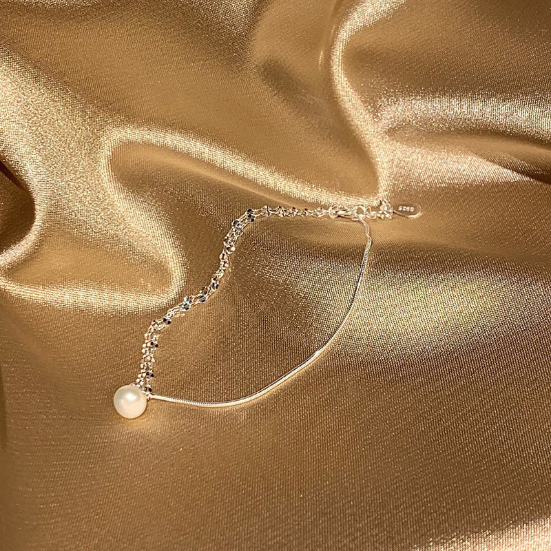 Light luxury niche natural pearl bracelet