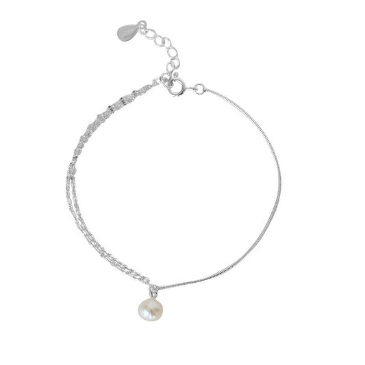 Light luxury niche natural pearl bracelet