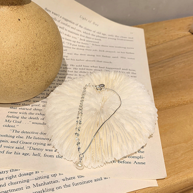 Light luxury niche natural pearl bracelet