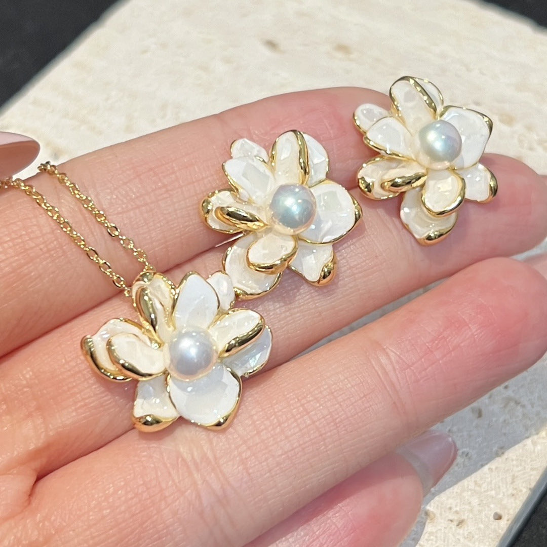 Natural Pearl Flower Series Design Set