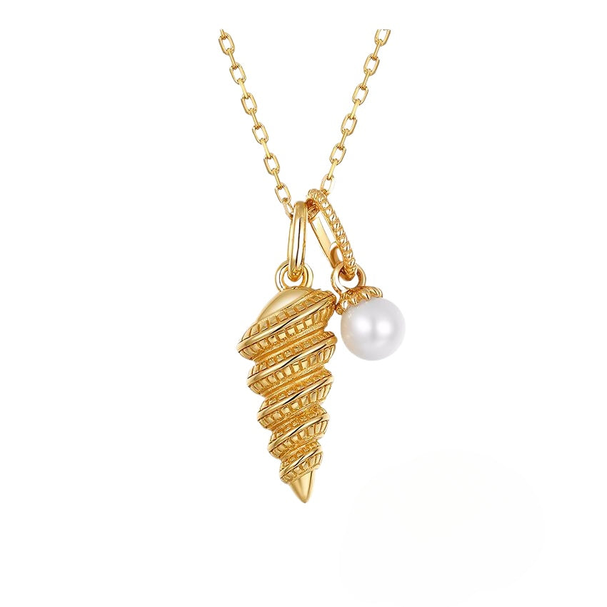 Natural Pearl Conch Design Necklace